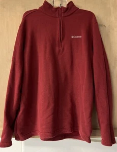 Columbia Pullover Burgundy Men's XL 1/4 Zip Jacket - Picture 1 of 7