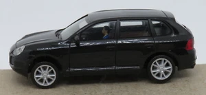 Raro Herpa Ho 1/87 PORSCHE CAYENNE S Negra + Personaje + Iluminación No Box - Imagen 1 de 6