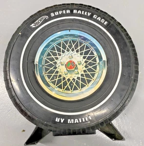Vintage 1968 Hot Wheels Wheel Shaped 24 Car Super Rally Carrying Case w/Cars - Picture 1 of 5
