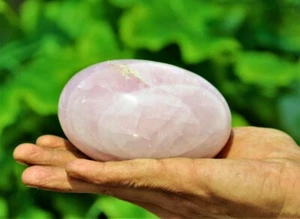 120MM Large Natural Pink Rose Quartz Healing Stone Chakra Metaphysical Lingam - Picture 1 of 10