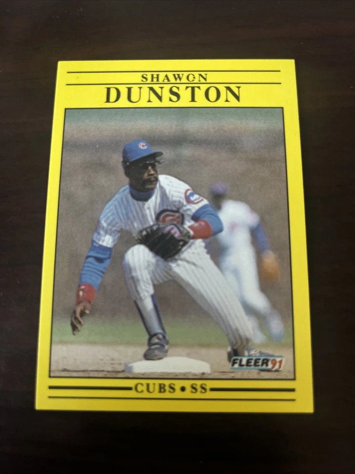 1991 Fleer Shawon Dunston #420 Chicago Cubs  - Image 1 of 1
