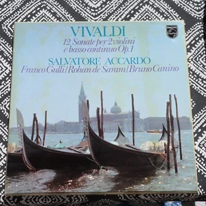 Accardo Gulli Vivaldi 12 Sonata 2 Violines Philips LP 6747 443 ENVÍO GRATUITO LATA EE. UU. - Imagen 1 de 4