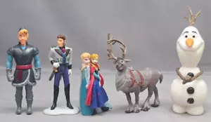 5 Disney Frozen Figuren Tortenaufleger Elsa, Anna, Kristoff, Sven, Olaf, Hans - Bild 1 von 8