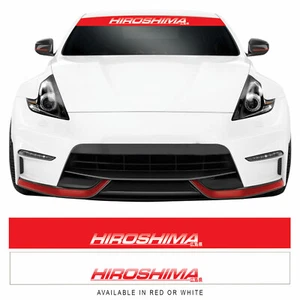 Adesivo banner parabrezza auto Hiroshima giapponese JDM Turbo Race Drift - Foto 1 di 3