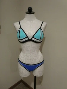Triangl Swimwear Farrah Bikini dancing in the wind neoprene crochet swim suit - Picture 1 of 5