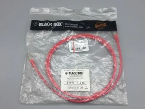 NEW Black Box EVE533-01M5 CAT5E Patch Cable F/UTP LASZH, Red 1.5 M - Picture 1 of 3