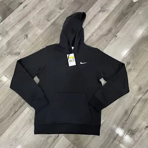 Nike Swoosh Herren schwarz Hoodie Sweatshirt Pullover (klein) neu mit Etikett - Bild 1 von 10