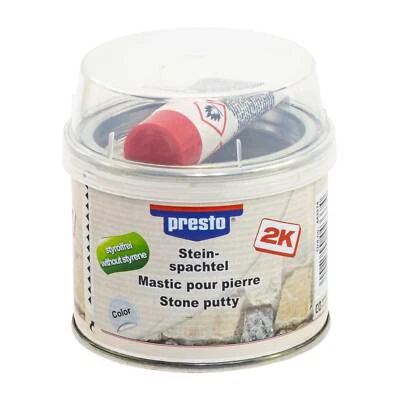 Presto 2K Steinspachtel-Reperaturspachtel 250 g Styrolfrei Instandhaltung Kleben - Bild 1 von 4