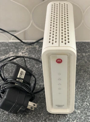 SURFboard® Model: SB6141 Motorola Cable Modem with power cord - Image 1 of 4