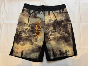Reebok Spartan Race Graphic Shorts Mens Size Large Black - Used - Picture 1 of 9