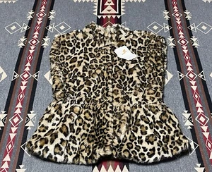 Mayoral Girls Faux Fur Leopard Vest Size 18M Dressy Holiday NWT T11 - Picture 1 of 8