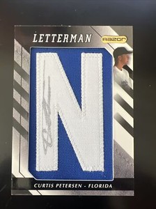 2008 Razor Letterman Autograph Auto Card - Curtis Petersen - PICK THE ONE U NEED