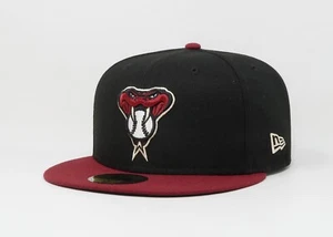 New Era 5950 Men Women Hat Arizona Diamondbacks Alternate Black Red Fitted Cap - Picture 1 of 5