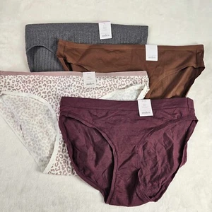 Ropa interior de bikini Auden 4pk surtida para mujer X-grande elástica - Imagen 1 de 9