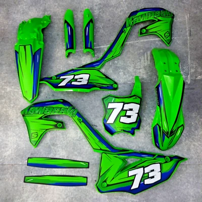 Plastics + Graphics Kawasaki KX450 2019-2023 KX250 2021-2024 KXF - Image 1 of 4