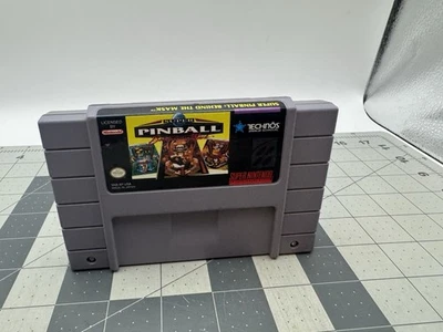 Super Pinball: Behind the Mask SNES Super Nintendo Tested working - Image 1 of 4