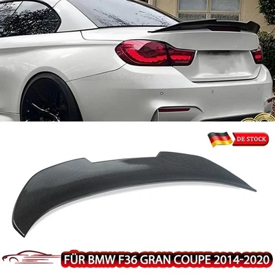 Alerón trasero Carbon Look para BMW Serie 4 Gran Coupé 4 F36 14+ alerón trasero labio - Imagen 1 de 4