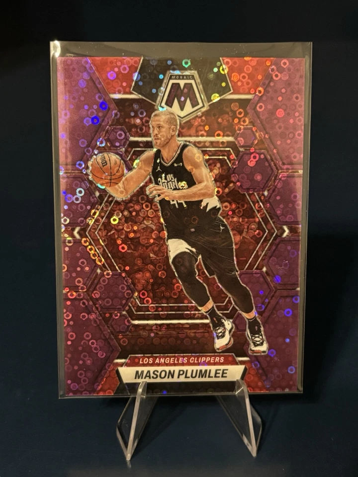 Numbered /50 Mason Plumlee! 22-23 Mosaic Purple Fast Break Disco #134 Clippers - Image 1 of 3