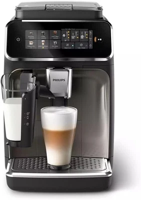 Philips 3300 LatteGo Automatic Espresso Machine, Chrome | 6 Recipes | EP3347/90 - Image 1 of 3