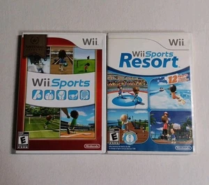 Wii Sports & Wii Sports Resort CIB con paquete de juegos manuales Nintendo - probado ✔️ - Imagen 1 de 5