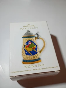 Hallmark Keepsake 2012 adorno cerveza Stein estilo alemán trineo de Santa - Imagen 1 de 8