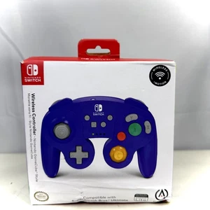 PowerA Wireless GameCube Style Controller for Nintendo Switch - Purple / New - Picture 1 of 4