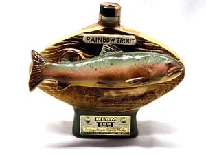 Vintage JIM BEAM Rainbow Trout Decanter - 1975 Freshwater Fishing Hall Of Fame - Picture 1 of 6