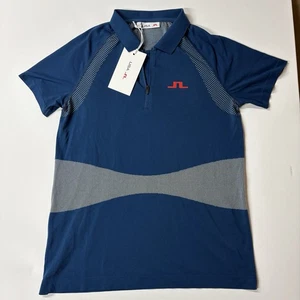 J. Lindeberg Women’s Alizee Seamless Team USA Polo Shirt Navy Size Medium NEW - Picture 1 of 7
