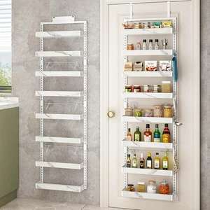 Over the Door Pantry Organizer,8-Tier Adjustable Basket Kitchen Pantry Door O... - Picture 1 of 8