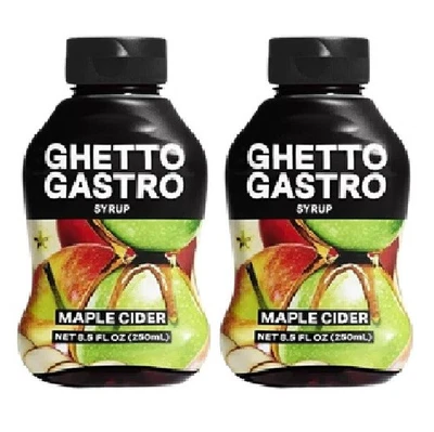 Ghetto Gastro Syrup Dark MAPLE CIDER Organic 8.5 oz. 2 Bottles Kosher SEP 2026 - Image 1 of 3
