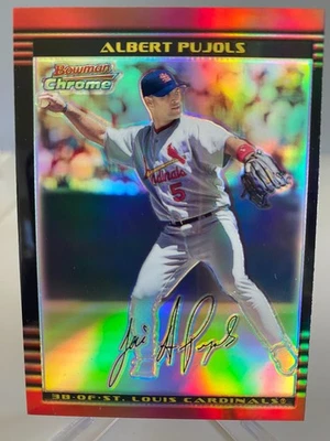 Bowman Chrome 2002 - Albert Pujols #15 refractor/500 Foto 1 de 3