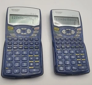 ​Lot of 2 Sharp EL-531WH Scientific Calculators With New Battery  - Picture 1 of 3