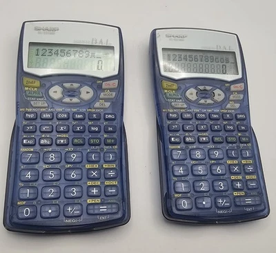 ​Lot of 2 Sharp EL-531WH Scientific Calculators With New Battery  - Image 1 of 3