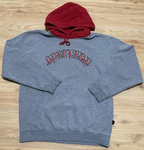 VINTAGE SPITFIRE CLASSIC LOGO HOODIE SWEATSHIRT PULLOVER SZ M SKATEBOARD STREET - Picture 1 of 7