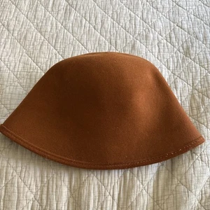 Sombrero Cloche Vintage Años 80 Marrón Óxido Fieltro Lana por New York Hat Company - Imagen 1 de 8