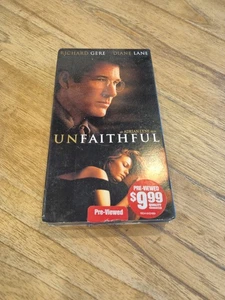 Unfaithful (VHS, 2002) Richard Gere, Diane Lane, Olivier Martinez - Picture 1 of 4