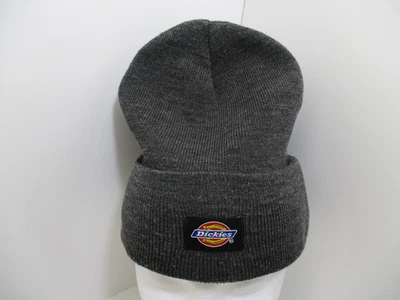 Dickies Dark Gray Adult Winter Hat Knit Cuff Beanie Acrylic Logo OSFM - Image 1 of 4