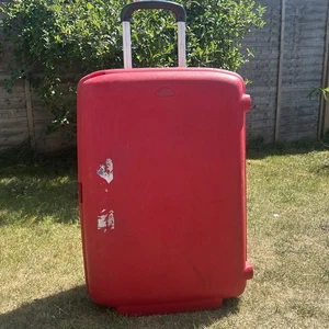 Samsonite großer roter Hartschalenkoffer Zahlenschloss TSA ausziehbarer Griff - Bild 1 von 18