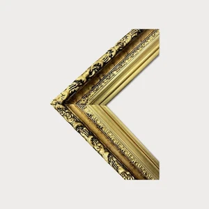 22 x 28 En Stock - Marco de madera estilo vintage con adornos compuestos, HOJA DE ORO - Imagen 1 de 10