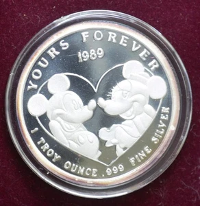 1989 Mickey & Minnie Mouse Disney, Yours Forever, Raritäten neuwertig, Original, #0640 - Bild 1 von 5