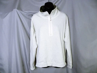 Tommy Bahama  Quarter Zip Pullover off  White Funnel Neck Reversible Sweater  M - Image 1 of 4