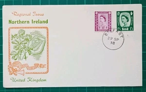 1958 Northern Ireland Regional 6d & 1/-3 Definitive FDC - Picture 1 of 3