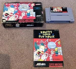 Super Nintendo - KRUSTY'S SUPER FUN HOUSE - CIB - OTTIME CONDIZIONI - Foto 1 di 7