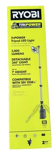 NEW! Ryobi PCL691B Hybrid Tri-Power Tripod Light (Tool Only) - Picture 1 of 3