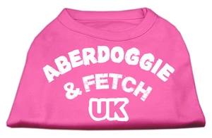 Pink Aberdoggie & Fetch Dog T-Shirt Clothes Abercrombie & Fitch A & F - Picture 1 of 1