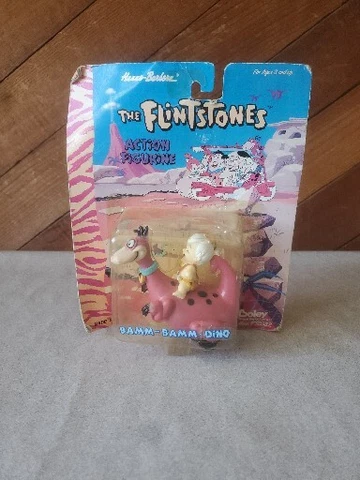 The Flintstones Dino Riders Bamm-Bamm on Dino Action Figure Boley 1993 NEW E9 Cover