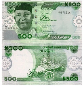 NIGERIA BILLET 500 Naira 2023 P48 NEW NOUVEAU Dr.AZIKIWE PETROLIER UNC NEUF - Picture 1 of 1