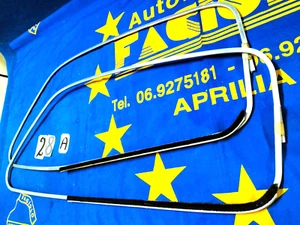RASAVETRO PORTA FIAT 500-D PROFILO Dx. ALLUM.2pz.UGUALI RASCHIAVETRO 1^S.*(N.B.) - Foto 1 di 15
