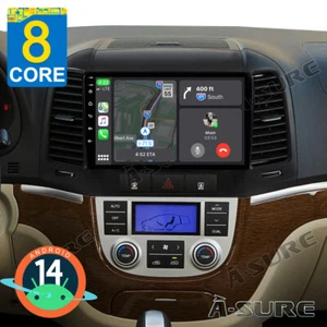 8 Core 4+64GB Android 14 Autoradio CarPlay NAVI Für Hyundai Santa Fe 2006-2012 - Bild 1 von 12
