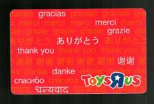 TOYS R US Thank You Around the World ( 2007 ) Gift Card ( $0 )